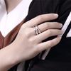 Copper color Ring Minimalist Design Two Lines Open Ring Adjustable Size Unisex Jewelry For Women&Men Couple Ring For Lovers