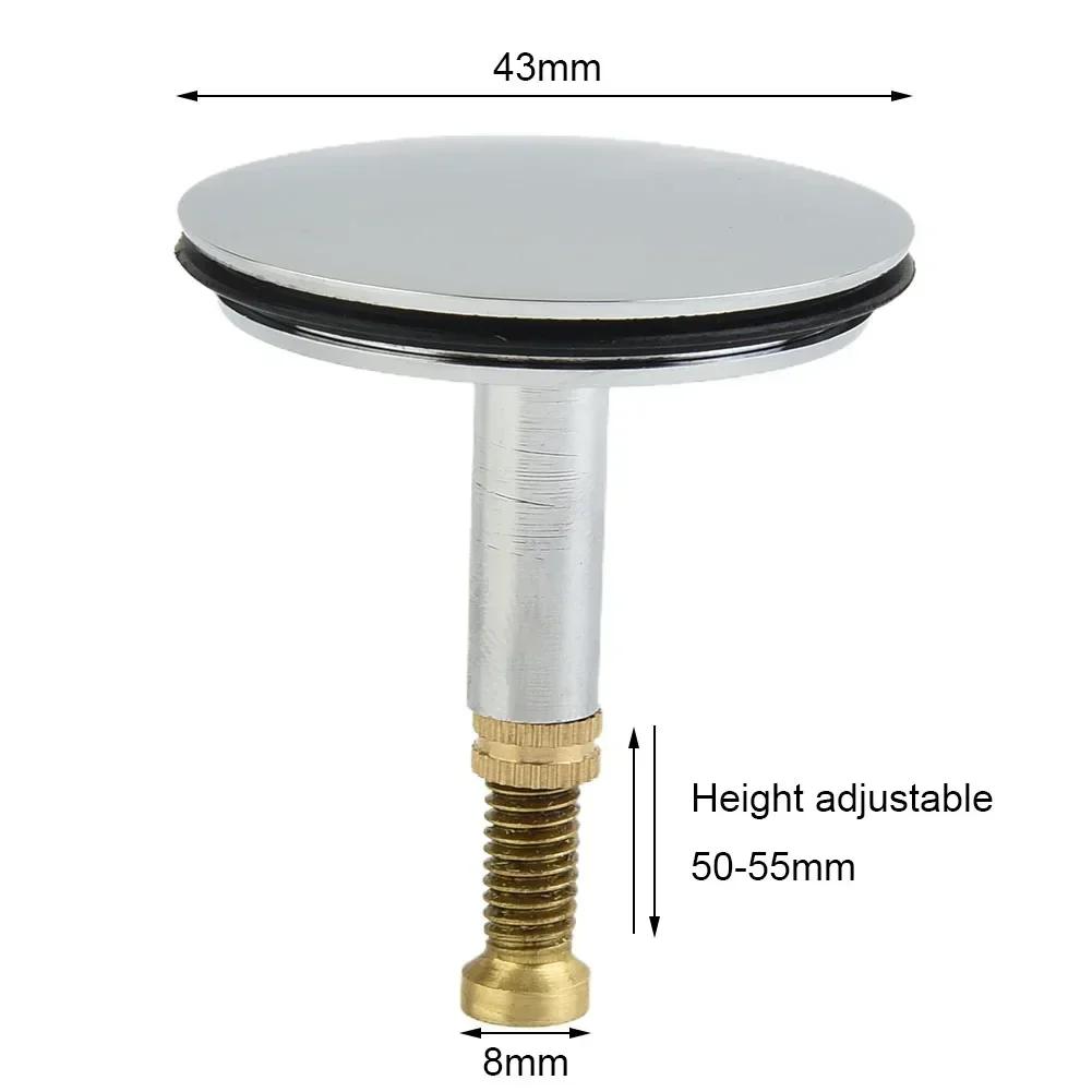 43mm Badewannen-Abflussstopfen Badezimmer Badewanne Ersatz Waschbecken Abfluss Pop-Up Stöpsel Für Badezimmer/Küche Waschbecken