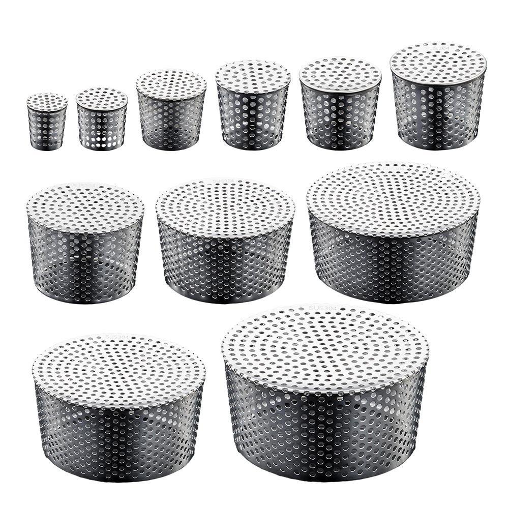 Stainless Steel Anti Blocking Roof Floor Drain Cover Rain Pipe Cap For Drainage Outdoor Tool Anti-rat Filter Debris