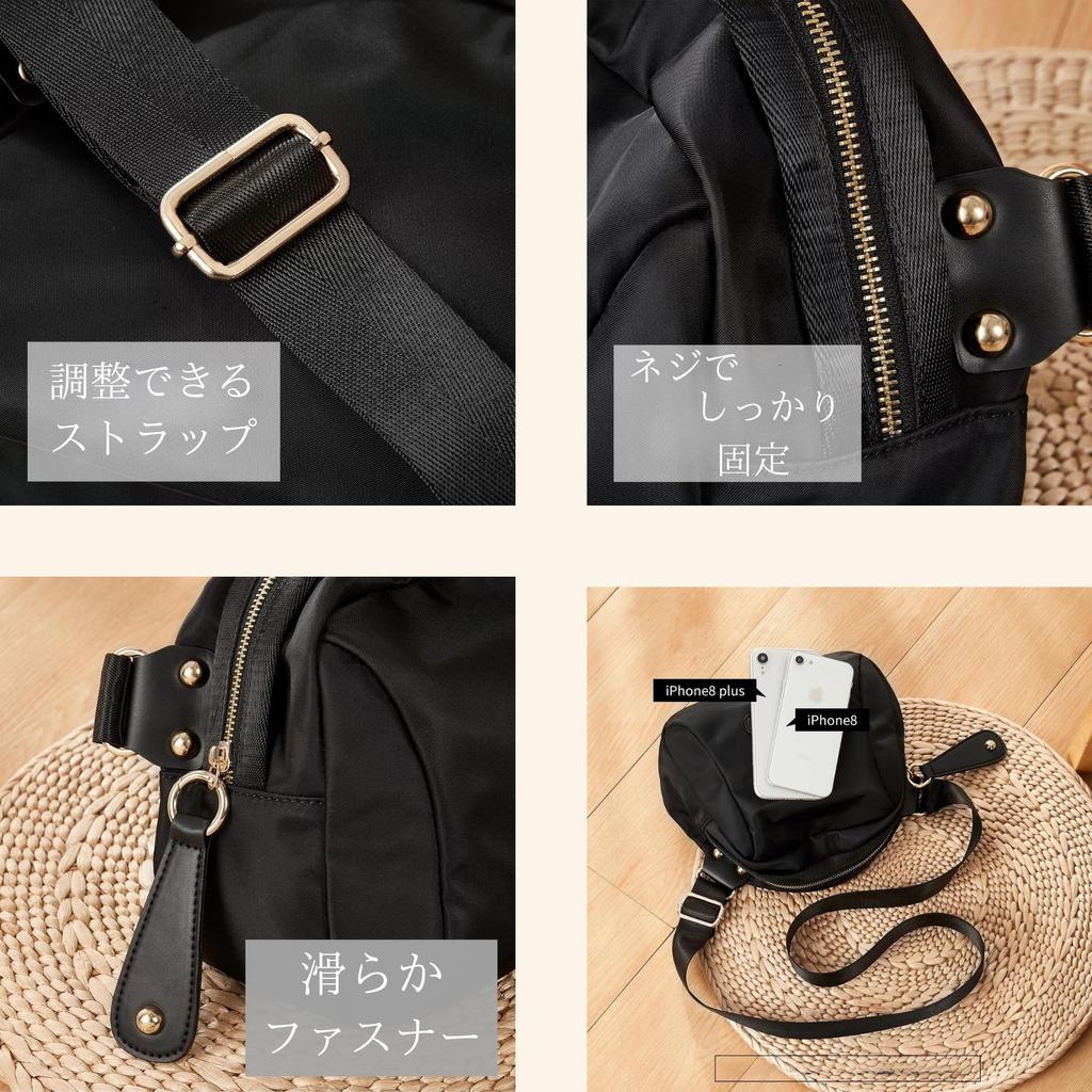 W&C Mini Bag, Round Pochette Shoulder Bag for Women, Wide Shoulder Strap, Small, Lightweight, Casual, Crossbody, Stylish, Simple, One-Shoulder Bag,