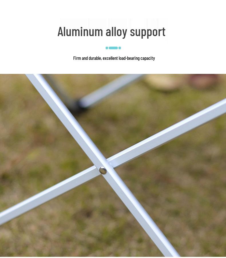 Portable Aluminum Folding Outdoor Table for Camping, Picnics, and BBQs