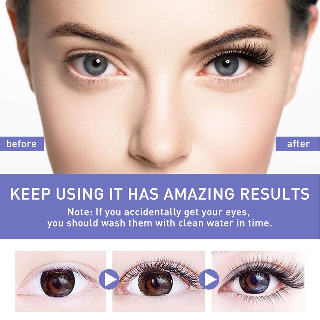 Black Curling Eyelash Serum Natural Hydrating Lash Growth Essence 10ml