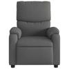 Electric Recliner Chair Dark Grey Fabric