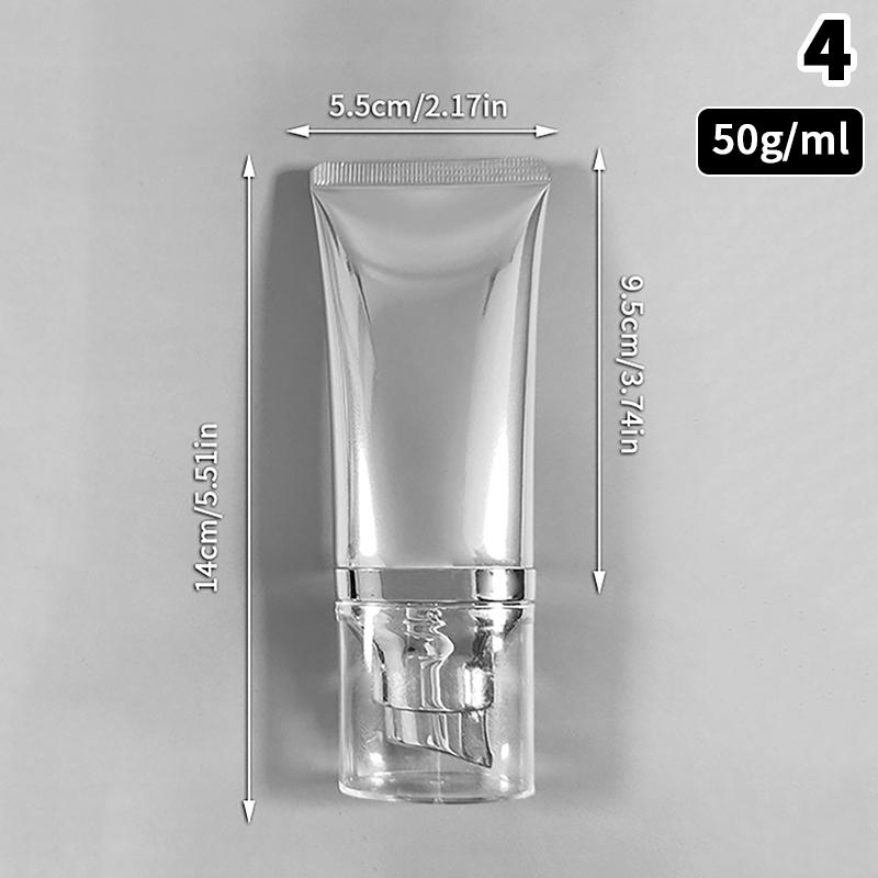 30/50ml Empty Portable Refillable Container Tubes Squeeze Foundation BB Cream Cosmetic Lotion Travel Bottle With Vacuum Pump