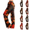 Halloween-Print Locker sitzende Pyjamahose für Erwachsene mit elastischem Bund Ohne Kordelzug
