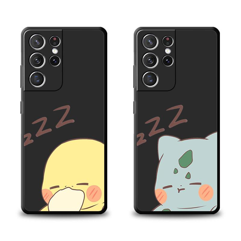 Pikachu Pokemon Case For Samsung Galaxy S20 S22 Ultra S21 FE S10 S9 Plus Note 20 10 Lite 9 Soft Phone Cover Shell