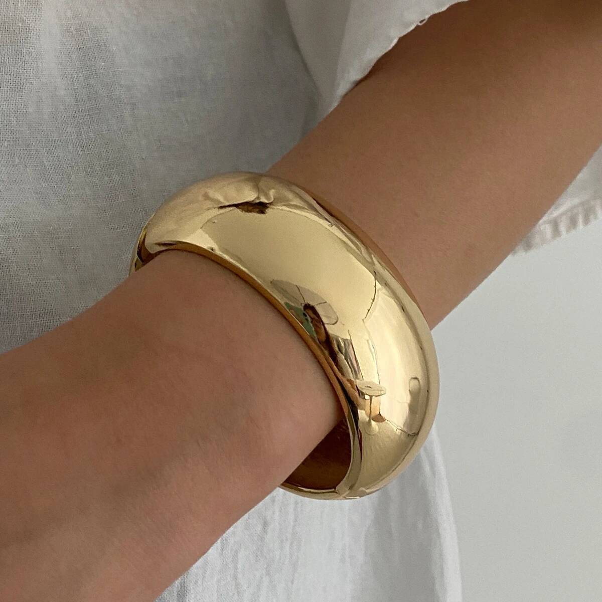 Salircon 3 Стиля Модный Геометрический Смола Акрил Браслет-Браслет для Женщин Винтажный Панк Гипербола Металл Пружинный Браслет Pulseras Украшения