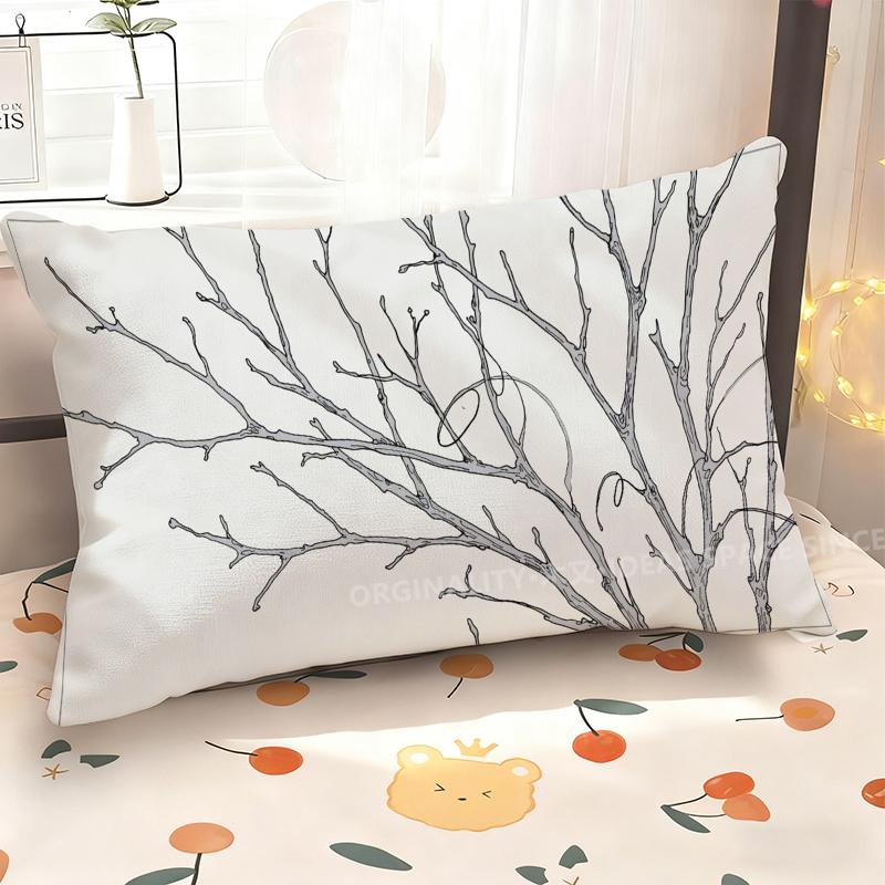 Branched Pattern Rectangle Pillowcase Suitable For Sofa Bedroom Car Pillow Cover Cushion Rectangular Back Cushion