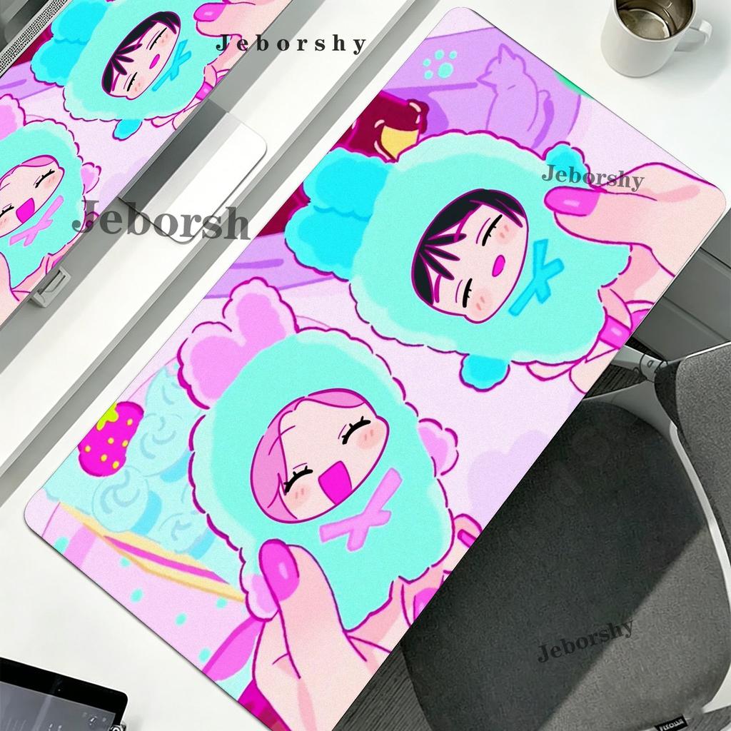Mouse Pad Anime Gaming Mousepad AAliens Stage Mizi Till Ivan Sua Luka Hyuna Mousepad Xl Keyboard Pad NonSlip Computer Desk Mat