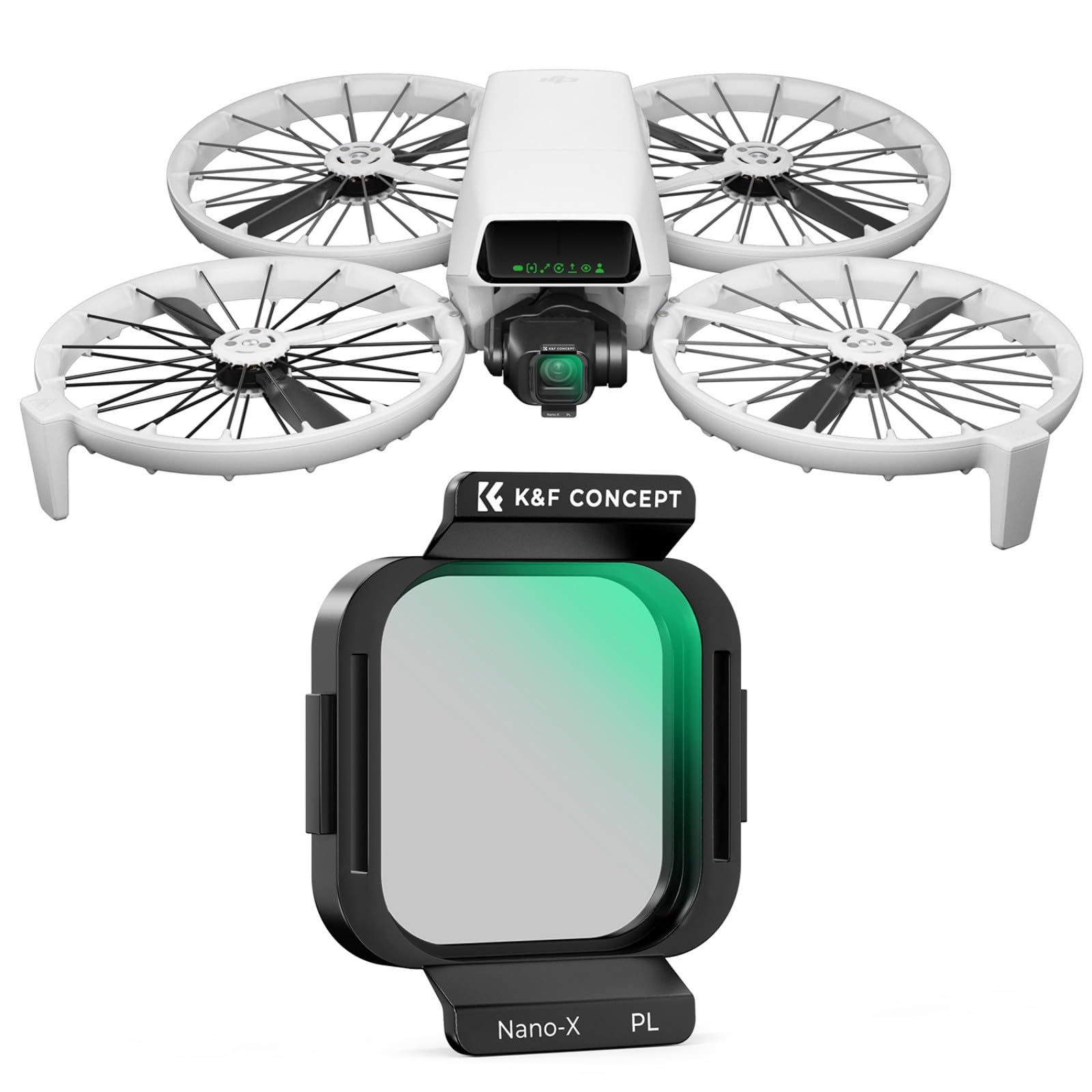 

Concept DJI Flip CPL Filter Polarizing Filter AGC Optical Glass Nano Coating and K&F (CPL) 28-Layer Water-Repellent Dirt-Resistant