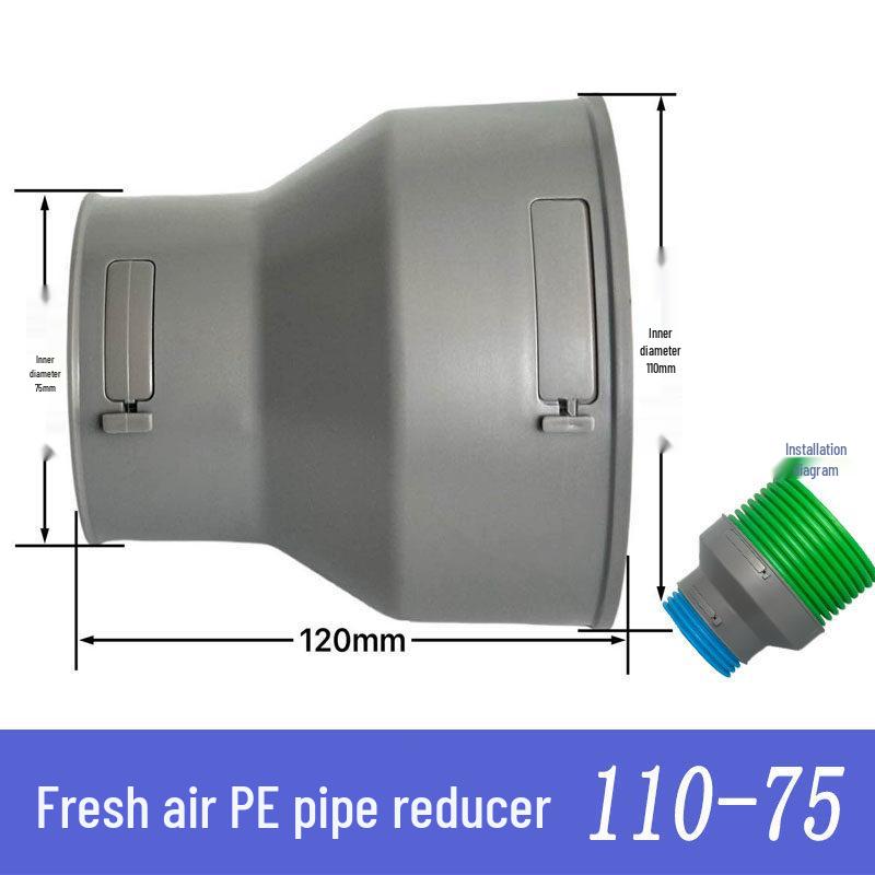 

Fresh Air System PE Pipe Fittings: U-bend, Y-bend, Straight Tee, Four-way Branch, Elbow, Direct Reducer, Corrugated.