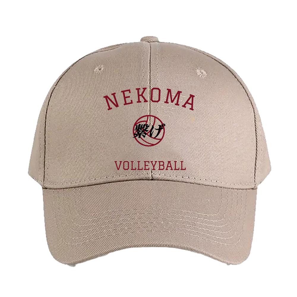 Haikyuu Nekoma Volleyball Summer Woman Man Adult Peaked Hat Fashion Casual Adjustable Funny Dad Printed Baseball Caps