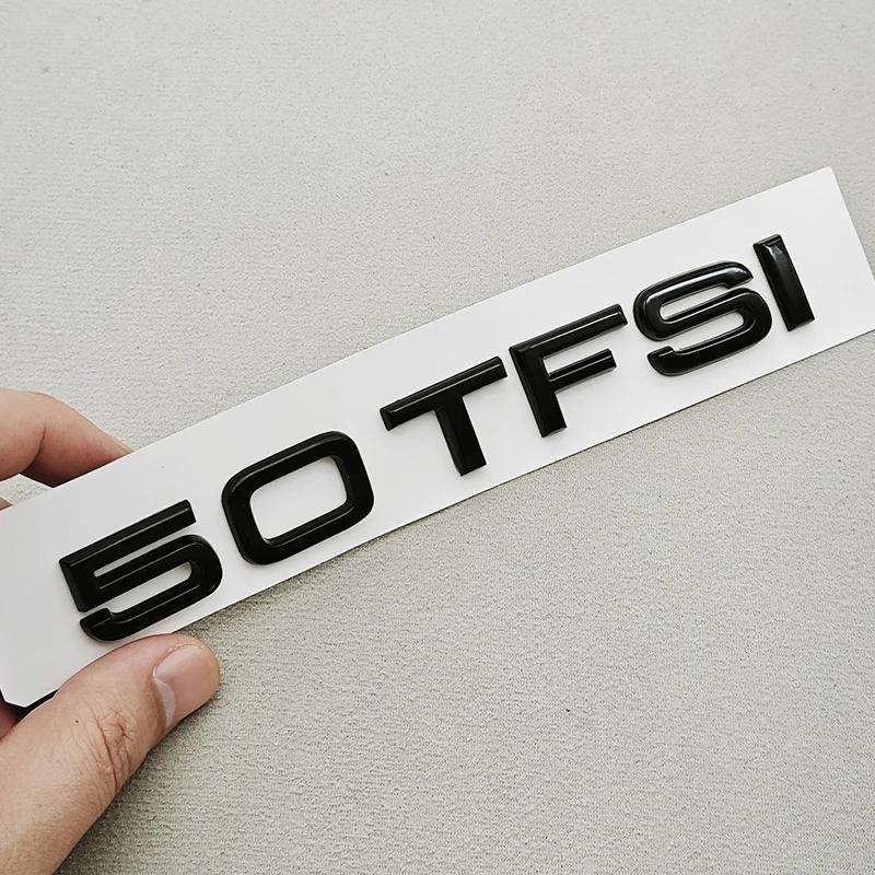 2026 Caldo Per Audi A6 A7 A8 Q7 Q8 Horch Accessori Esterni Lettere Auto Logo Cromato Nero ABS 50 TFSI 55 TFSI Emblema Badge Portellone Posteriore