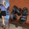 Mode Sommer Damen Sandalen 2025 Neue Atmungsaktive Freizeit Sandalen Mode Bequem Outdoor Strand Schuhe Dicksohlige Sportsandalen