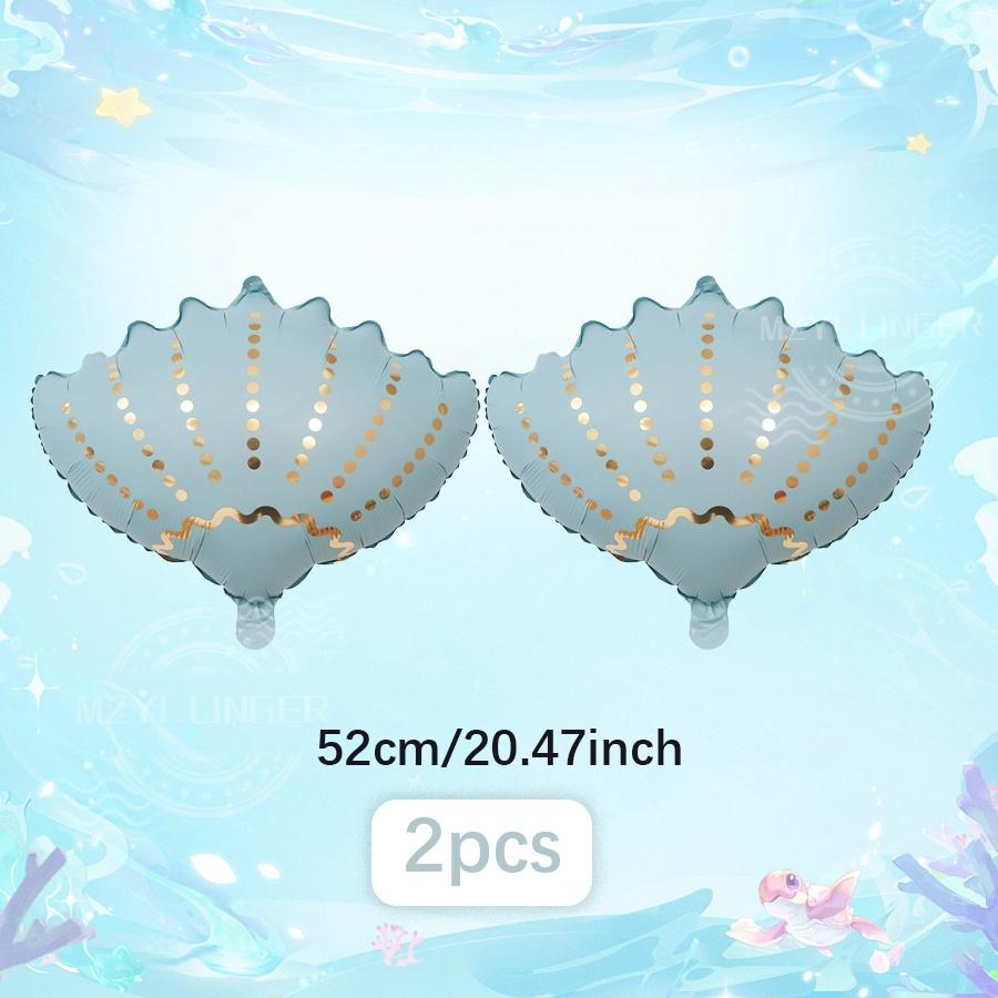 Cartoon Seahorse Shark Balloon Jellyfish Starfish Foil Balloon Ocean Theme Birthday Party Decoration Baby Shower Supplies