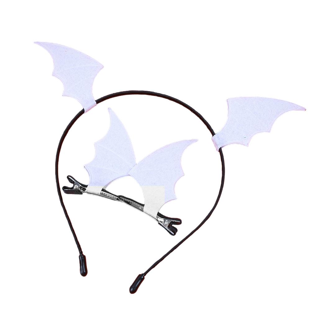 Eye Catching Devil Antlers Hair Accessory 3pcs Headband and Hair Clip Comfortable Hairpin Easy To Wear for Halloween