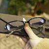 Black Oval Computer Glasses Frame Women Men Anti Blue Light Glasses Ellipse Eyewear Blocking Optical Spectacle Round Eyeglasses