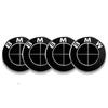 AXNX2 4Pcs 56/60/65mm Aluminum Car Wheel Center Hub Caps Sticker For BMW 3 5 6 7 1 Series Z4 X3 X6 E81 E71 E90 E93 F30 F10 E92 E60 E84