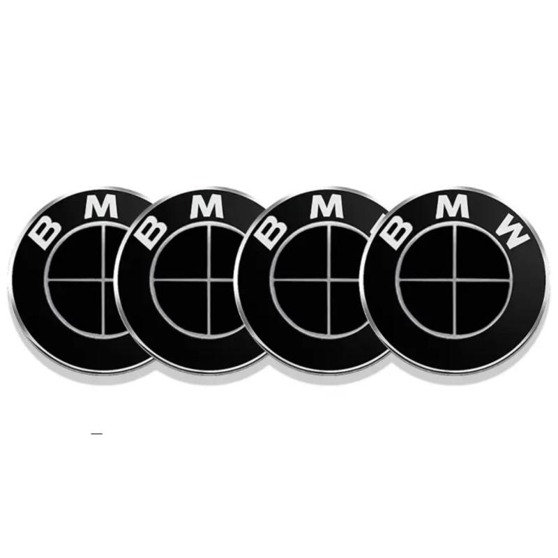 AXNX2 4Pcs 56/60/65mm Aluminum Car Wheel Center Hub Caps Sticker For BMW 3 5 6 7 1 Series Z4 X3 X6 E81 E71 E90 E93 F30 F10 E92 E60 E84