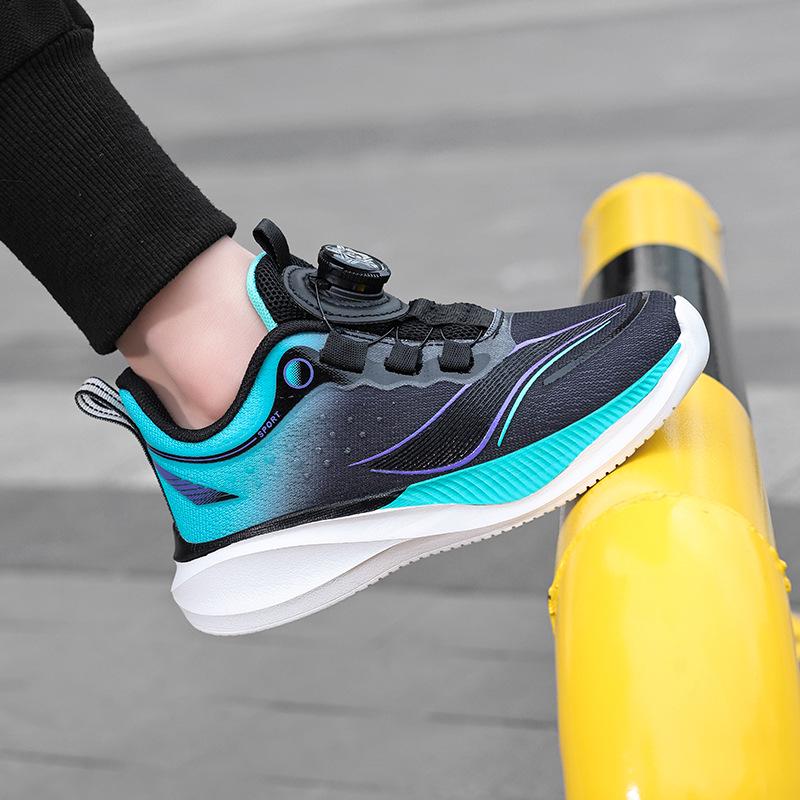 Chitu Boys Breathable Mesh Running Shoes - Lightweight, Soft Sole Sports Sneakers for Mid-to-Large Children 37