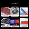 Quxing Solar LED Strobe Light: Red/Blue Warning Signal for Road Construction, Aluminum Shell