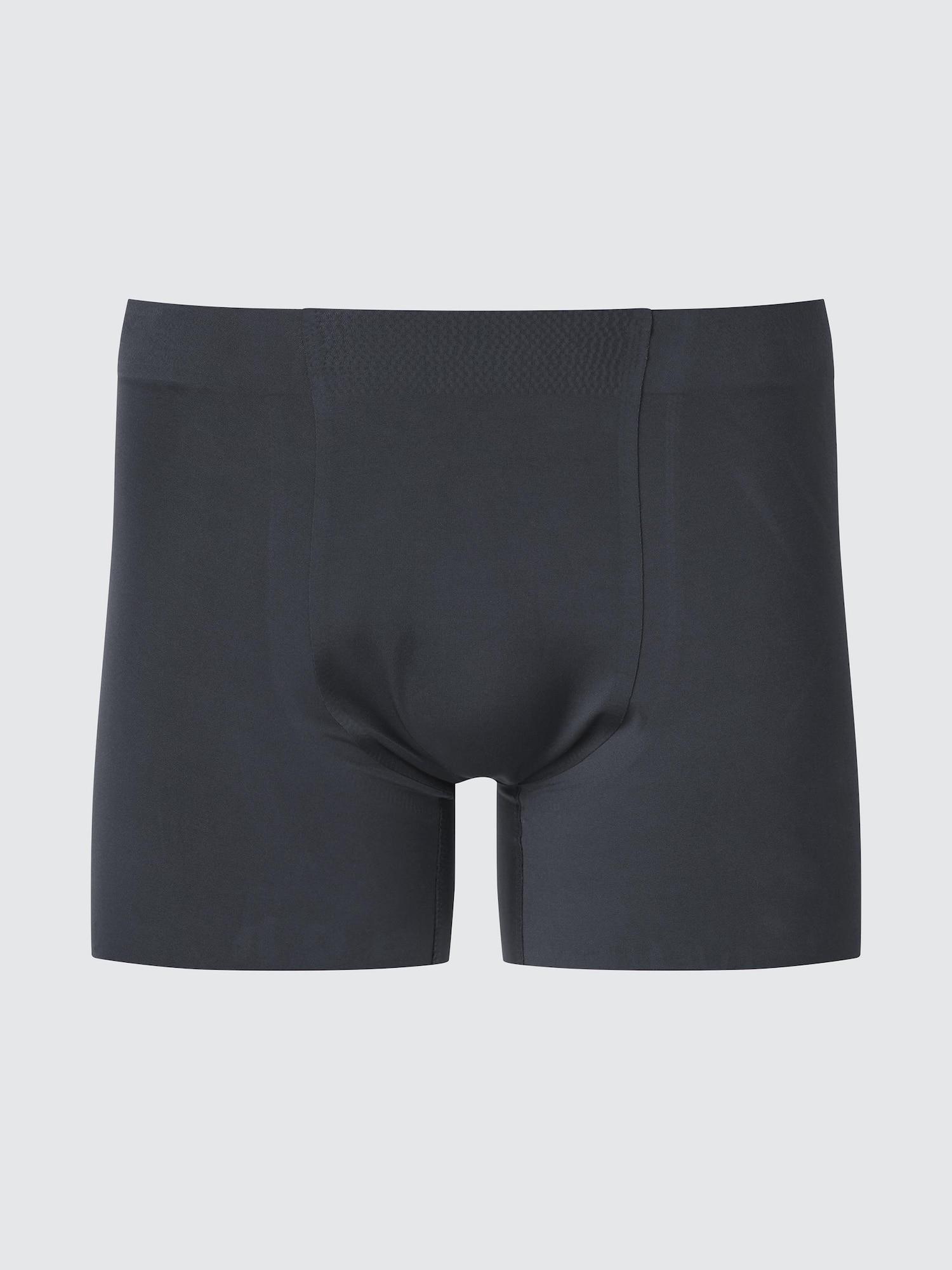 Uniqlo Japan Air Rhythm бесшовные трусы-боксеры 09 BLACK/S