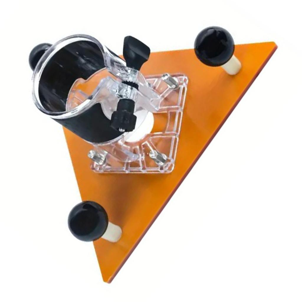 Fräser Dreieckige Basis ABS Technischer Kunststoff 65mm Oberfräse Ausgleichsplatte zum Nuten