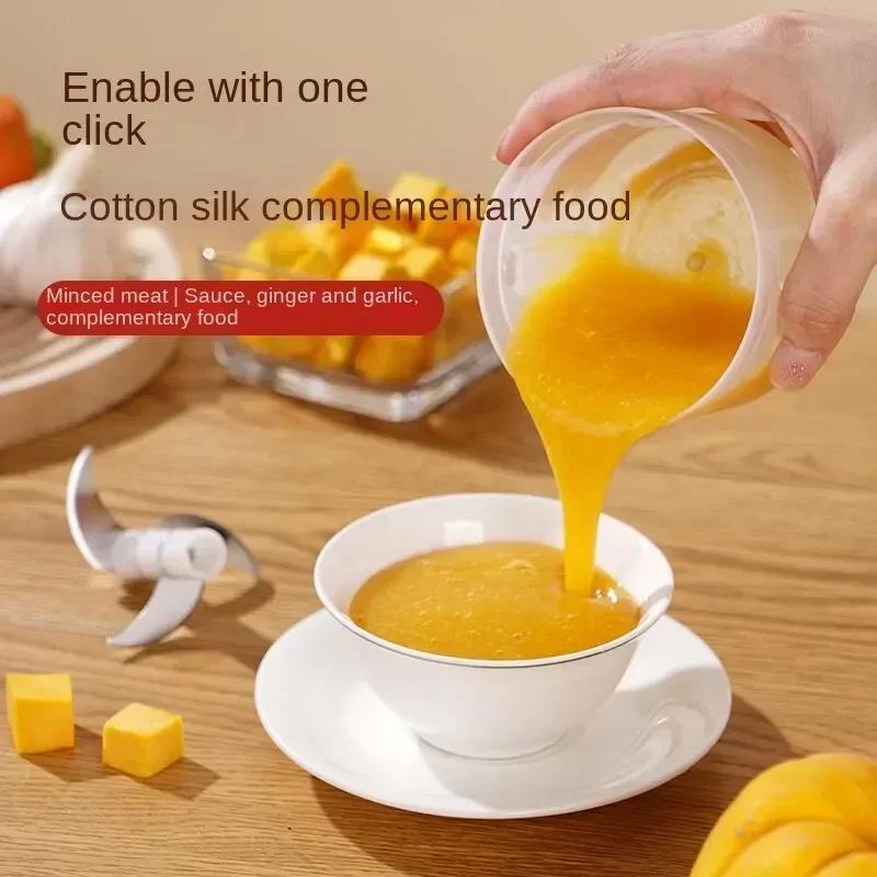 Electric Food Chopper, Garlic Crusher Meat, Grinder, Mini Garlic, Press Vegetable Chopper Masher Machine USB Kitchen Gadgets