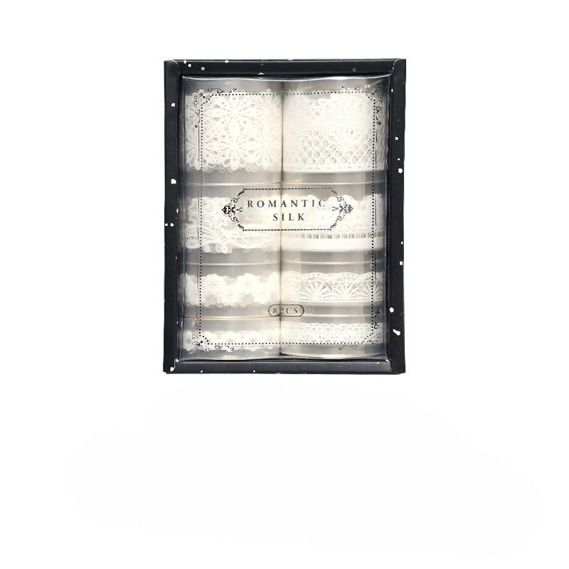 Exquisite Lace - Bordered Adhesive Tapes: Perfect for Handmade Journal Decoration Exquisite Adhesive Decoration Supplies