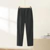 Women's Autumn/Winter High-Waist Wool Blend Straight Leg Casual Pants