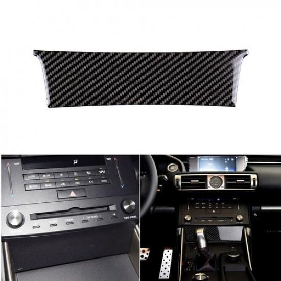 Real Carbon Fiber Car Central Console Panel Cover Trim For Lexus IS350 2013-2020