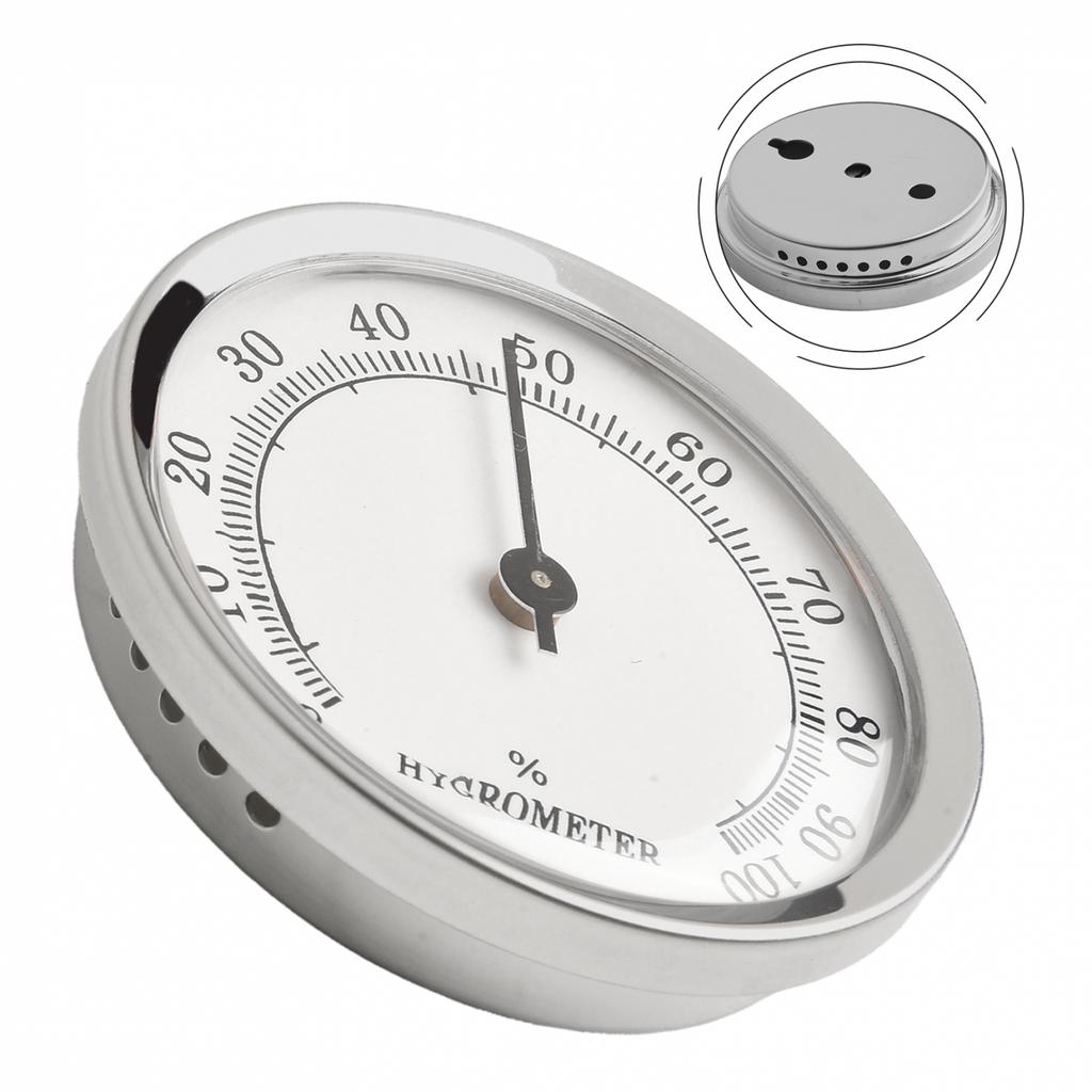 High Precision 57mm Hygrometer Aluminum Alloy for Home Humidity Control