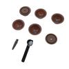 Reusable Capsule Kit For Nestle Vertuoline Coffee Machine with 5pcs Empty Refillable Pods 2pcs