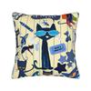 Pete the Cat  Square Pillow Case Cool Kitten Cushion Covers Creative Zipper Decorative Pillowcase for Seat 45x45cm