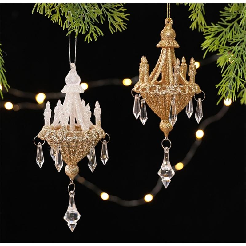 Funkelnder Acryl-Kristall-Kronleuchter Anhänger Schmuckstück Weihnachtsbaum Dekoration Top-Angebot