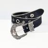  Girl Waistbelt Women Decorative Belt for Pants Skirt Fashion Shimmering Belt Subculture Belt Elegant Sequined Belt