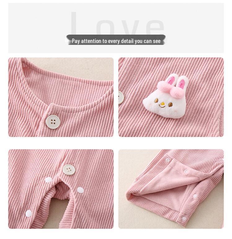 Corduroy Baby Romper: Warm Sleeveless Harem Pants for Boys - Early Winter/Autumn Style