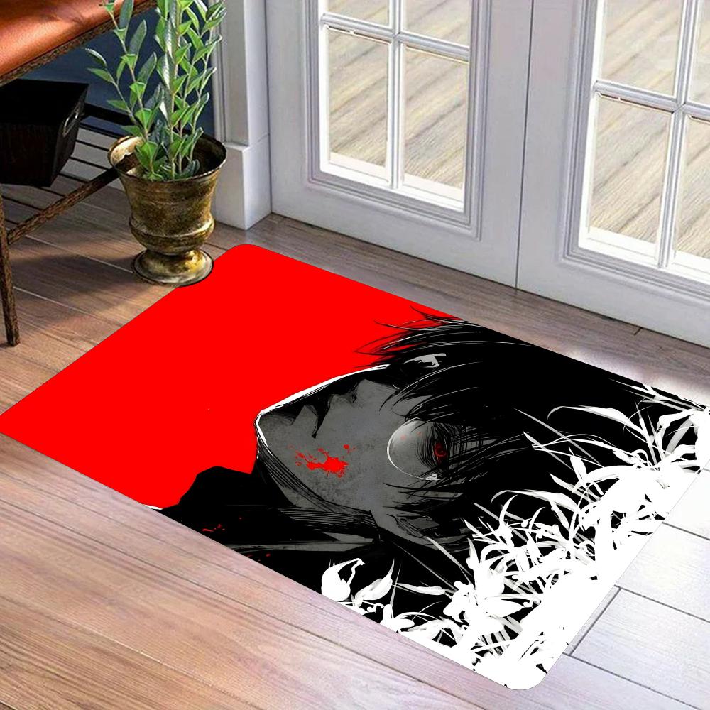 Tokyo Ghoul Floor Mat Flannel Door Mat Non-Slip Bedroom Living Room Home Decor