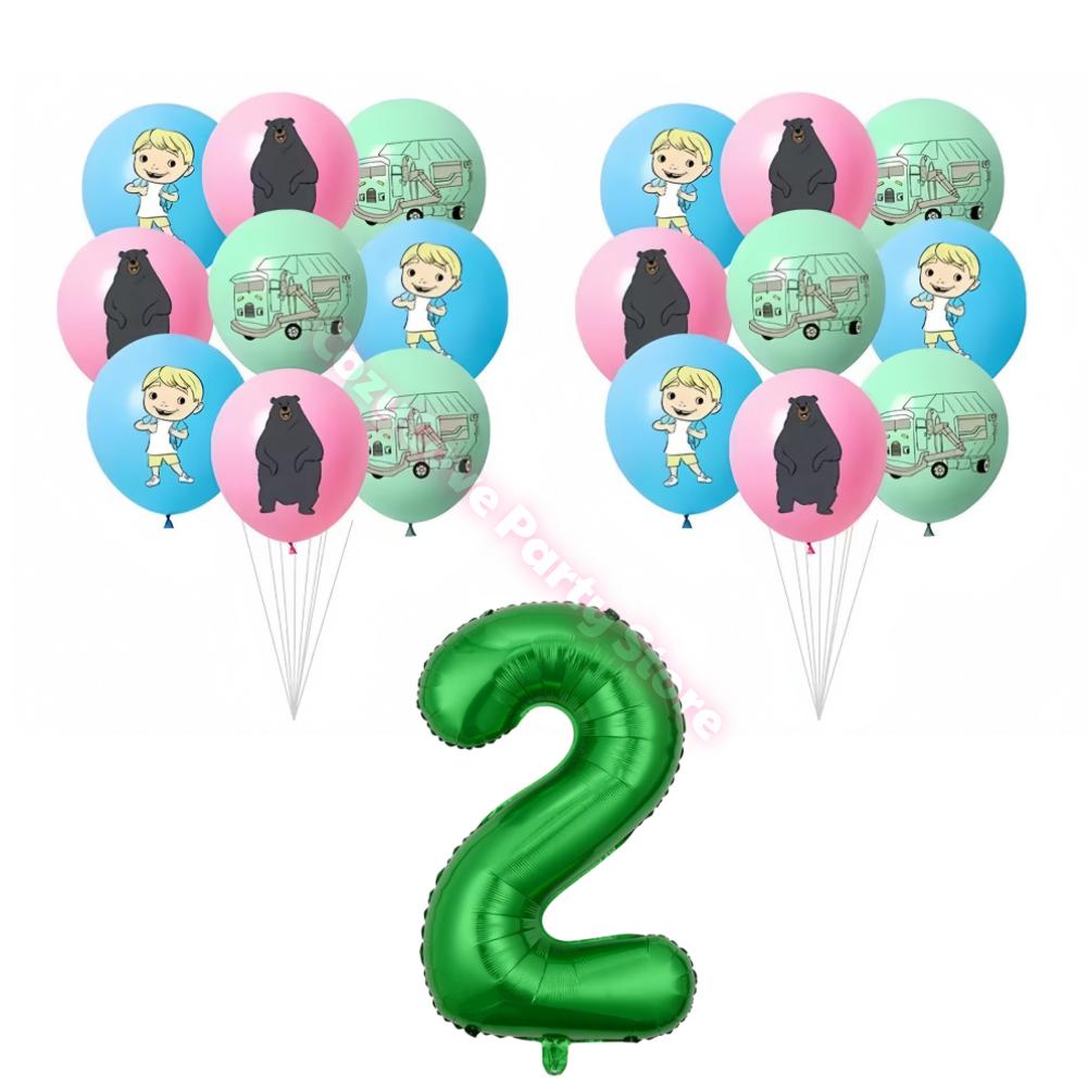 Hank Trash Truck Birthday Party Supplies Plate Cup Backdrop Balloons Cake Topper Gift Bag For Kids Favors Birthday Decoration