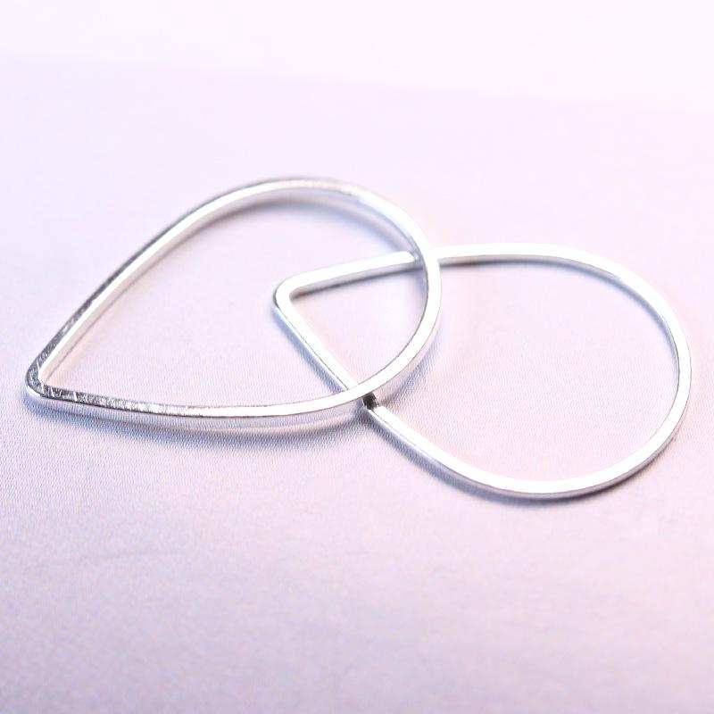 DIY Water Drop Copper Ring & Geometric Earring Accessories - In Stock