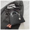 Trendy 2025 Argyle Embroidered Korean-Style Large Capacity Crossbody Handheld Bag