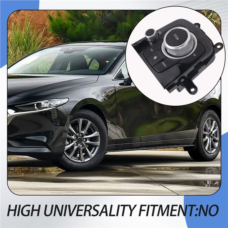 T-Top-Bewerteter Auto-Konsolen-Schalter Navigations-Oberflächenrahmen Konsolen-Controller-Knopf für Mazda 3 Axela 2014-2019 BHN1-66-CM