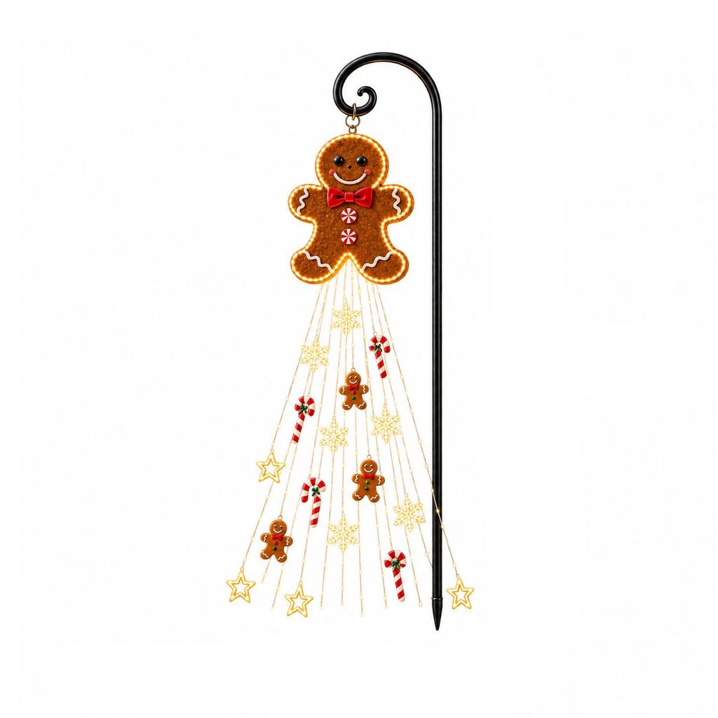 Christmas String Lights with Ground Stakes for Outdoor Yard Decor