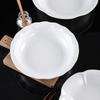 Huib Huang Commercial Melamine Lace Round Dinner Plate
