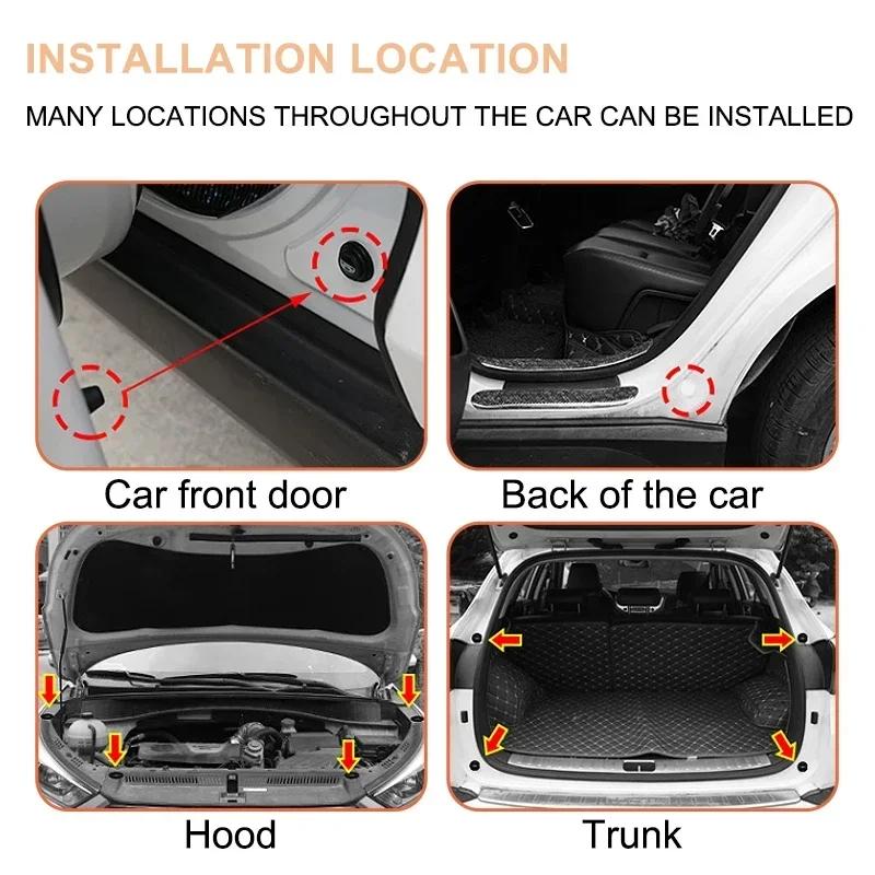 4pcs Car Door Shock Absorber Protection Sticker for Skoda Yeti Rapid Superb 3 Fabia Kodiaq Karoq Octavia VRS Roomster Scala  ZJ9