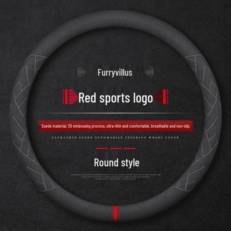 Suede Plush Steering Wheel Covers for Chery: Compatible with Tiggo 3x5x, Tiggo 87, Arrizo 5 Plus