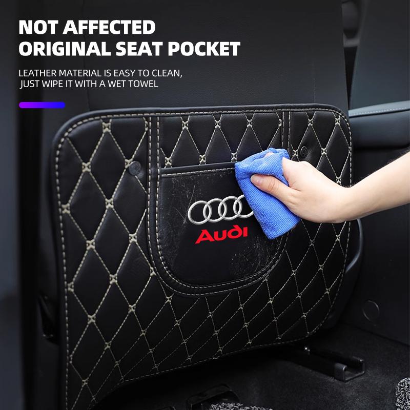 1Pcs Car Seat Anti-kick Pad Auto Interior Accessories For 11z A1 A2 A3 A4 A5 A6 A7 A8 Q1 Q2 Q3 Q4 Q5 Q6 Q7 Q8 B5 B6 B7 B8 C5 C6 C7 C8 S4 S3 S5 S6 S7