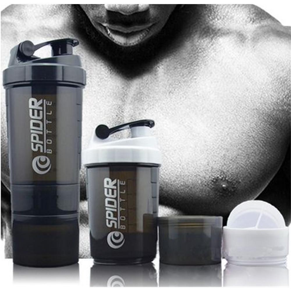 

3 в 1 спортивная бутылка для воды, шейкер, смеситель для протеинового порошка с сетчатой ​​решеткой