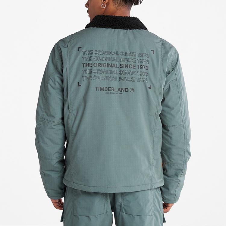Timberland Lightweight Quilted Fleece Solid Color Water-Resistant Pilot Jacket Men Jackets Balsam-Green A5VD5-392