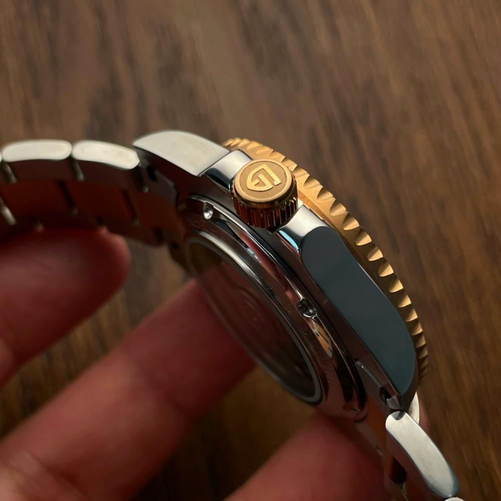 PAGANI DESIGN 40MM Ny GMT Ölrot Lyxiga Mekaniska Herrklockor Safirglas 100M Vattentäta Automatiska Klockor för Män present